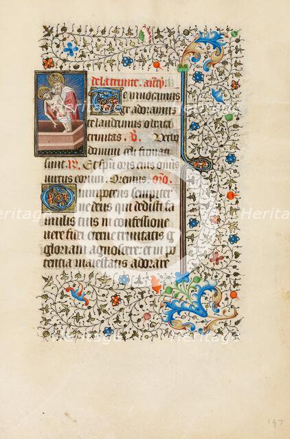 The Trinity; Book of Hours, about 1440-1450. Creator: Workshop of the Bedford Master.