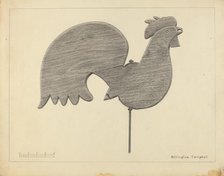 Cock Weather Vane, c. 1936. Creator: Rollington Campbell.