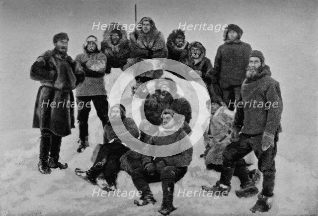 'The Crew of the Fram after their Second Winter. About 24 February, 1895', 1895 (1897). Artist: Unknown.