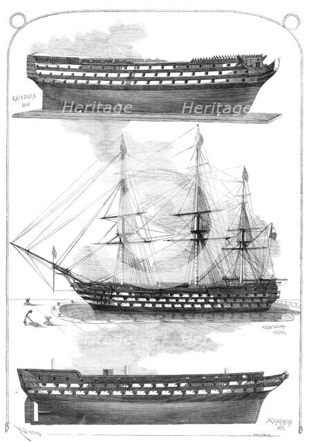 Models of ships in the Naval Gallery at the South Kensington Museum, 1865. Creator: Smyth.