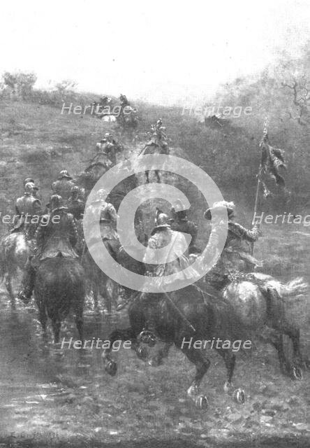 Pictures from the Royal Academy: To the Rescue...The Civil War - Ernest Crofts, R.A., 1898. Creator: Unknown.