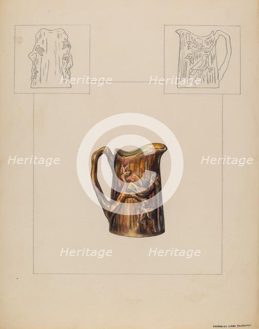 Pitcher (Individual Creamer), 1935/1942. Creator: Francis Law Durand.