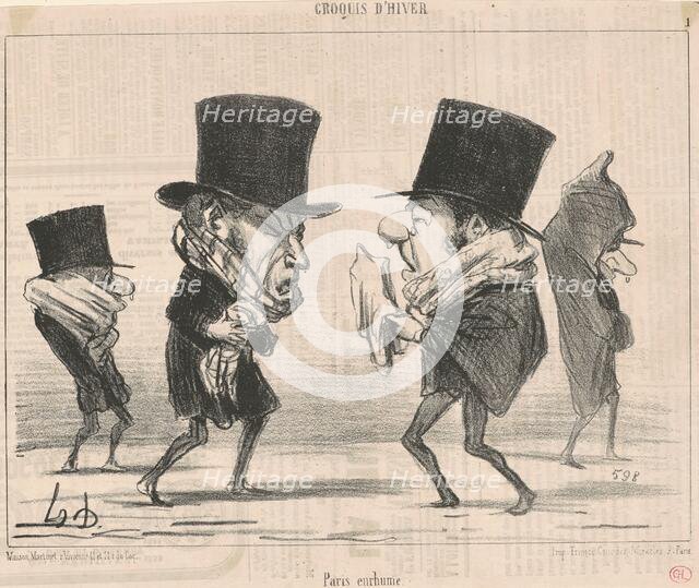 Paris enrhumé, 19th century. Creator: Honore Daumier.