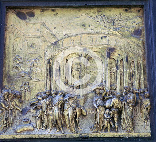 Detail of the Doors of Paradise, 15th century. Artist: Lorenzo Ghiberti