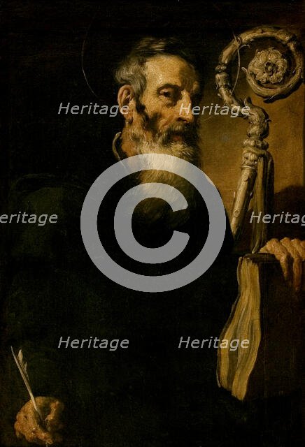 Unknown Saint Abbot (Saint Benedict?), 1st quarter of 17th century. Creator: Domenico Fetti.