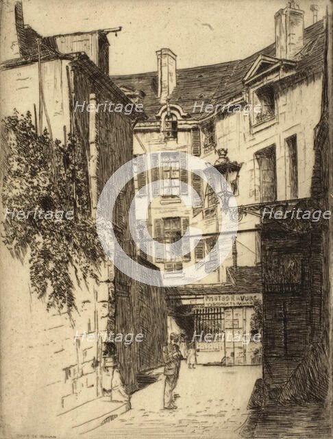 Cour de Rohan, c1900-1938. Creator: George Charles Aid.