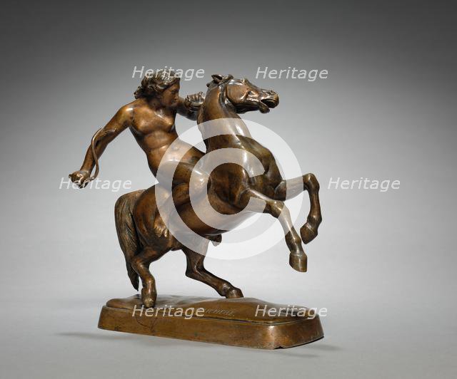 Amazon Taming a Horse, c. 1840-1843. Creator: Jean-Jacques Feuchère (French, 1807-1852).