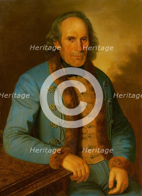 Portrait of the miller Ján Hodza, 1854-1858. Creator: Peter Michal Bohún.