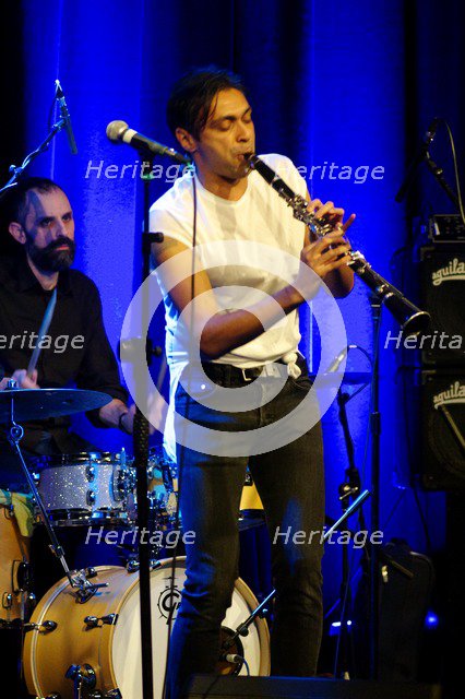 Arun Ghosh, Ropetackle Arts Centre, Shoreham, West Sussex, Jan 2016. Artist: Brian O'Connor.