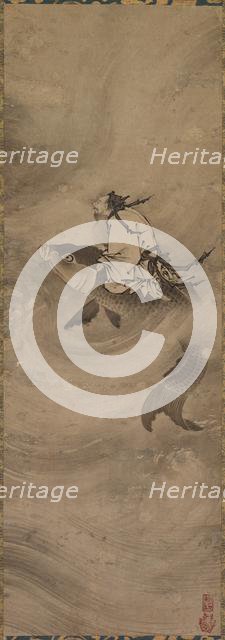 Immortal Riding on a Carp, c. 1600. Creator: Unknown.