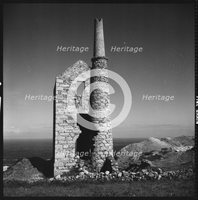 Engine house, West Wheal Owles Mine, Botallack, St Just, Cornwall, 1967-1970. Creator: Eileen Deste.