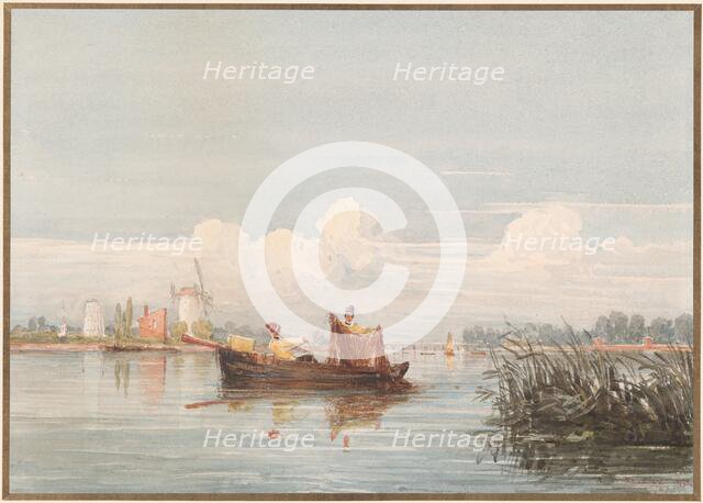 The Thames at Battersea, 1824. Creators: David Cox, David Cox the elder.