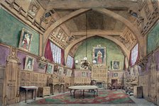 Interior view of the hall in Barnard's Inn, London, c1875. Artist: John Phillipps Emslie