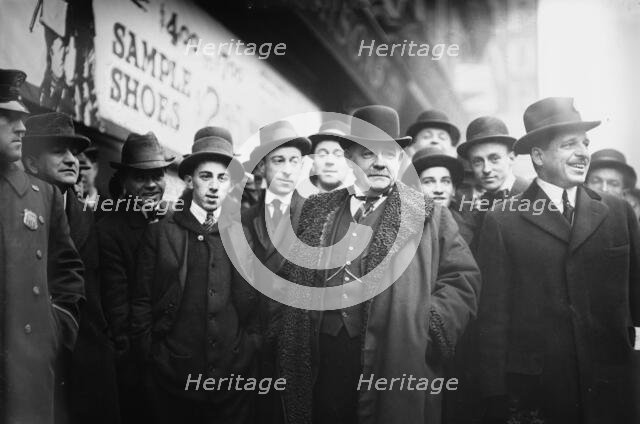 Chairman McCall at subway fire, 1/6/15, 1915. Creator: Bain News Service.