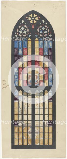 Design for window in the South Transept of the Dom in Utrecht, 1878-1938. Creator: Richard Roland Holst.