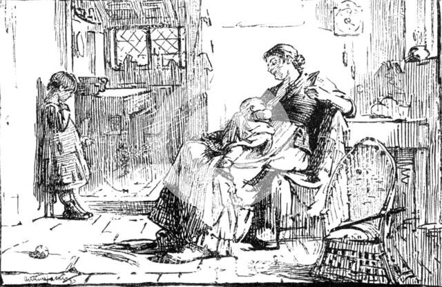 The Mother, by A. Hacker:...Institute of Painters in Oil Colours, 1883. Creator: Dawson.