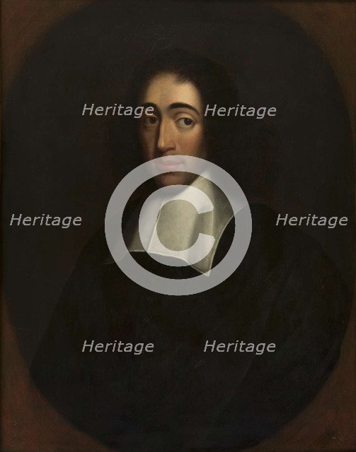 Portrait of Baruch Spinoza, Last quarter of 17th century. Artist: Anonymous  