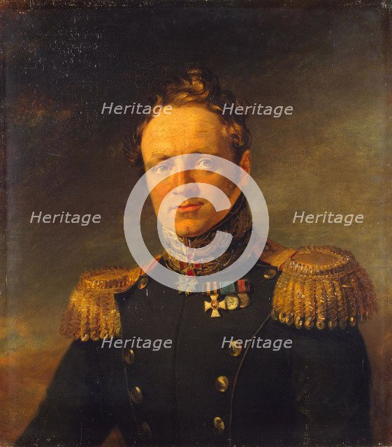 Portrait of Yevgeny Alexandrovich Golovin (1782-1858), before 1825. Artist: Dawe, George (1781-1829)