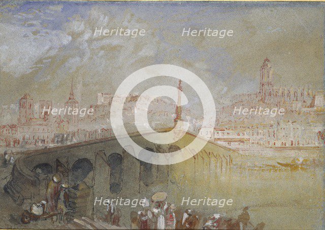 The Bridge at Blois: Fog Clearing, 1826-1830. Artist: JMW Turner.