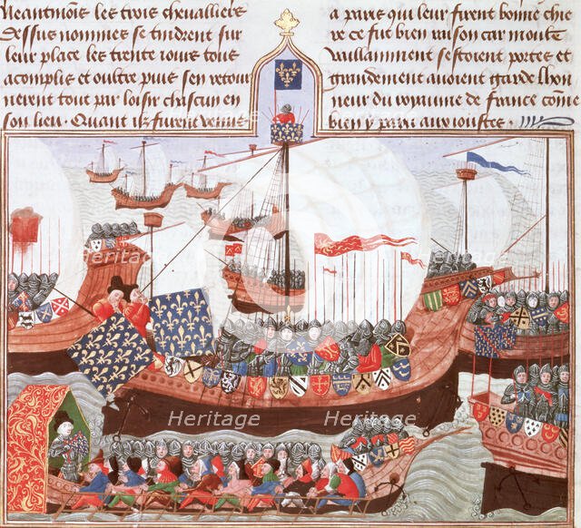 Expedition of the English and the French to Barbary, 15th century.  Creator: Unknown.