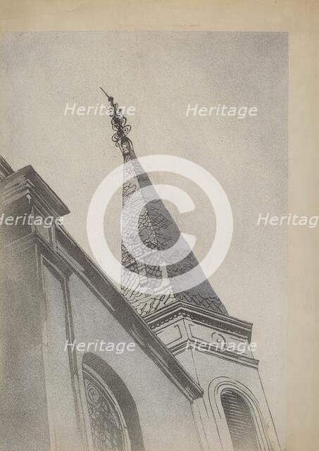 Wrought Iron Ornament, c. 1936. Creator: Arelia Arbo.