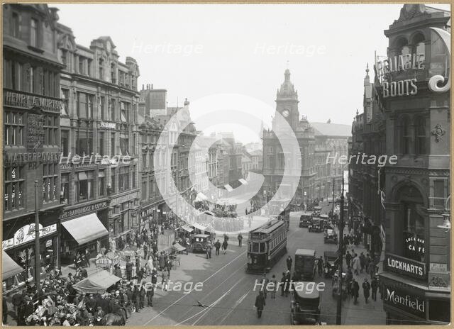 Bigg Market, Newcastle-upon-Tyne, 1925-1930. Creator: Harry Ord Thompson.