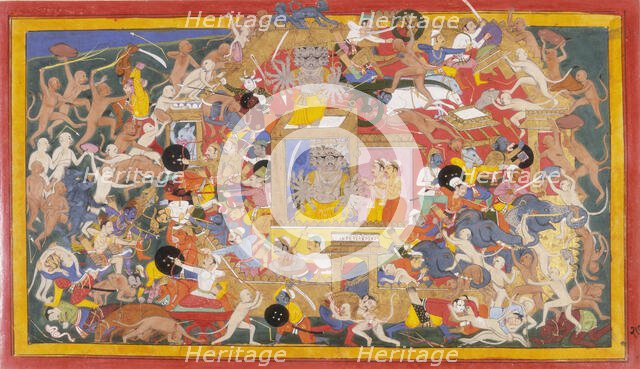 Ravana's golden palace.  Creator: Unknown.