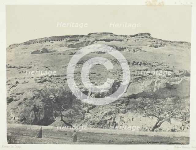 Nécropole de l'Ancienne Lycopolis, Haute-Egypte, 1849/51, printed 1852. Creator: Maxime du Camp.