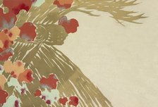 Tsuta, from Momoyo-gusa (The World of Things) Vol I, pub.1909 (colour block woodcut)
