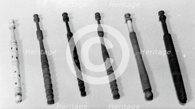 Twenty-five Bobbins, England, 1801/25. Creator: Unknown.