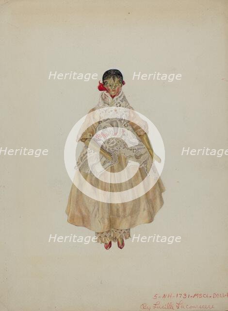 Doll, c. 1939. Creator: Lucille Lacoursiere.