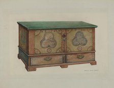 Pa. German Chest, 1935/1942. Creator: Betty Jean Davis.