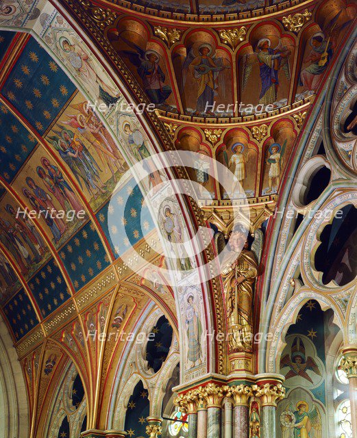 Decorated roof of the sanctuary, St Mary's Church, Studley Royal, North Yorkshire, c2000s(?). Artist: Historic England Staff Photographer.
