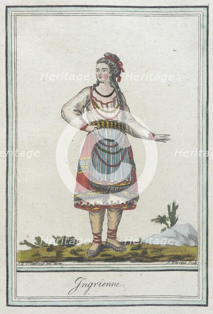 Costumes de Différents Pays, 'Ingrienne', c1797. Creators: Jacques Grasset de Saint-Sauveur, LF Labrousse.