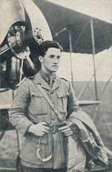 Albert Ball, British First World War pilot and recipient of the Victoria Cross, c1917 (c1937). Artist: Unknown.