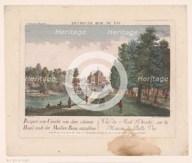 View of the Maliebaan in Utrecht, 1755-1779. Creator: Balthasar Friedrich Leizelt.