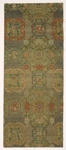 Textile Fragment, 1800s. Creator: Unknown.