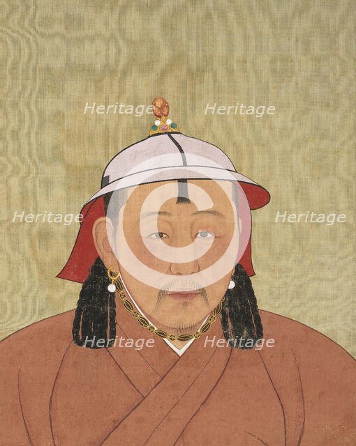 Portrait of Külüg Khan (1281-1311), 14th century. Creator: Chinese Master.