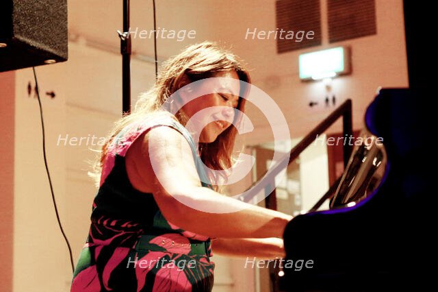 Nikki Yeoh, Denys Baptiste Quartet, Battle Jazz Festival, Battle, East Sussex, July 2023. Creator: Brian O'Connor.