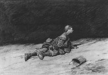 'Un des Humbles Heros de Verdun: le "ravitailleurs"', 1916. Creator: Georges Bertin Scott.