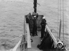 Signalling from USS Arkansas, between c1910 and c1915. Creator: Bain News Service.