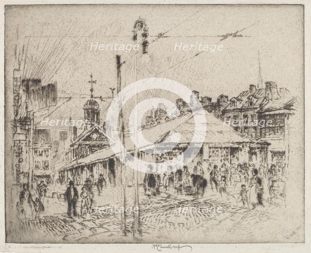 Second Street Market, Philadelphia, 1920. Creator: Joseph Pennell.