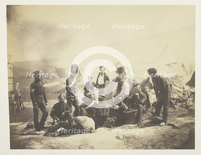 Cooking House of the 8th Hussars, 1855. Creator: Roger Fenton.