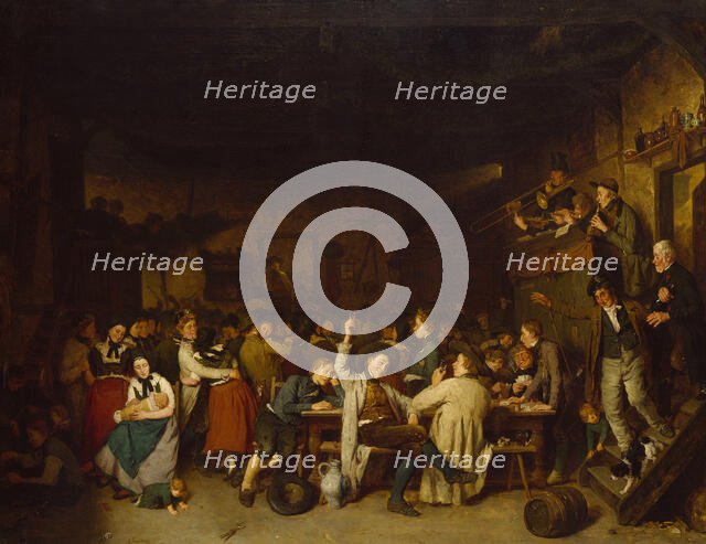 Westphalian Peasants' Revels, c19th century. Creator: August Jernberg.