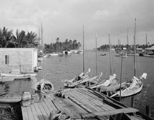 Mouth of the Miami River and Biscayne Bay, Miami, Fla., between 1900 and 1920. Creator: Unknown.