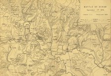 Map of the Battle of Sedan, 1 September 1870, (c1872).  Creator: R. Walker.