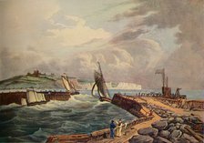 'Cutter Entering Dover Harbour', 1819. Artist: Robert Havell.