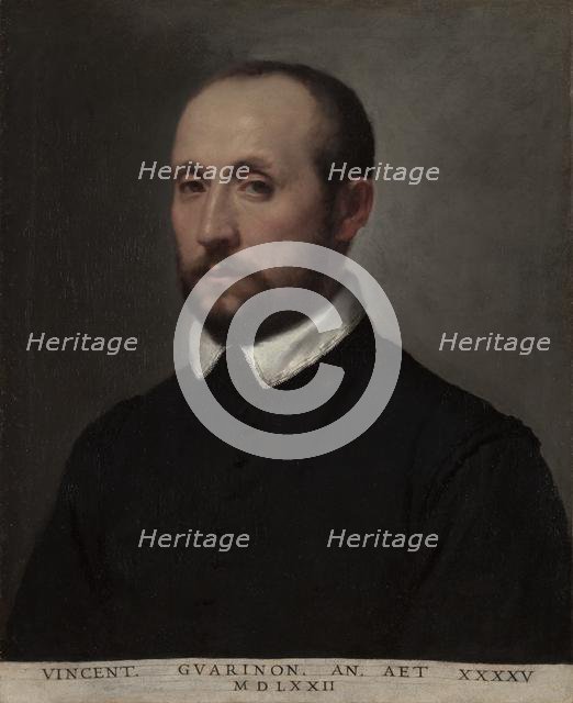 Portrait of Vincenzo Guarignoni, c. 1572. Creator: Giovanni Battista Moroni (Italian, 1525-1578).
