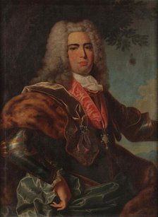 Portrait of King John V of Portugal (1689-1750), First half of the 18th century. Creator: Leoni, Carlos António (1701-c. 1777).