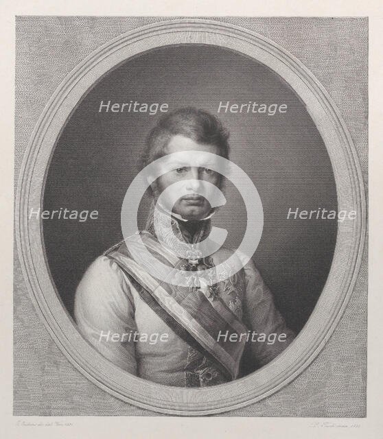 Portrait of Leopold II, Grand Duke of Tuscany, 1831-33., 1831-33. Creators: Paolo Toschi, Eduard Eichens.